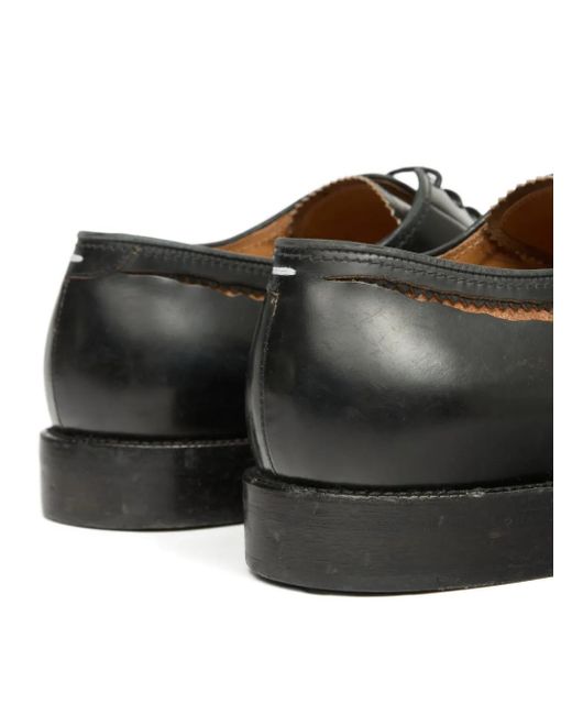 Maison Margiela Brown Leather Lace Up Shoes for men