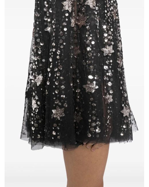 Needle & Thread Shooting Stars ミニドレス Black