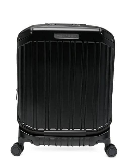 Piquadro Black Logo-Detail Suitcase for men