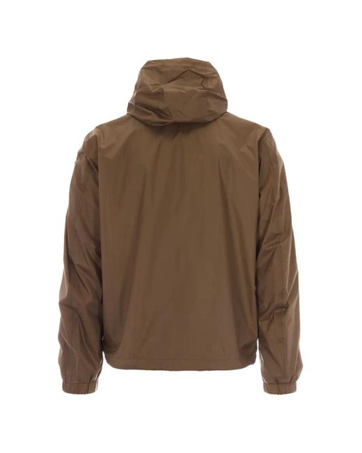 Blauer Brown Logo-Patch Hooded Jacket for men