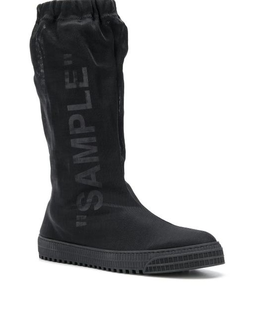 Off-White c/o Virgil Abloh Black Sample Boots for men
