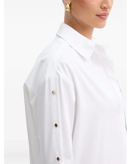 Fracomina White Button Pocket Shirt