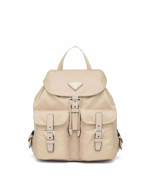 Prada Natural Small Re-Nylon Backpack