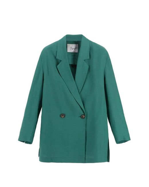 8pm Green Berlino Giacca Double-Breasted Jacket