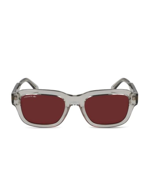 Gafas de sol de acetato con montura cuadrada Lacoste de color Purple