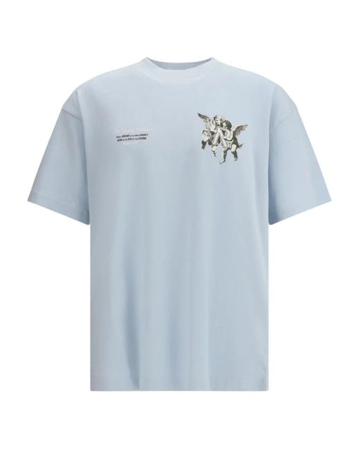 Represent Blue Legacy Cherubs Print T-Shirt for men