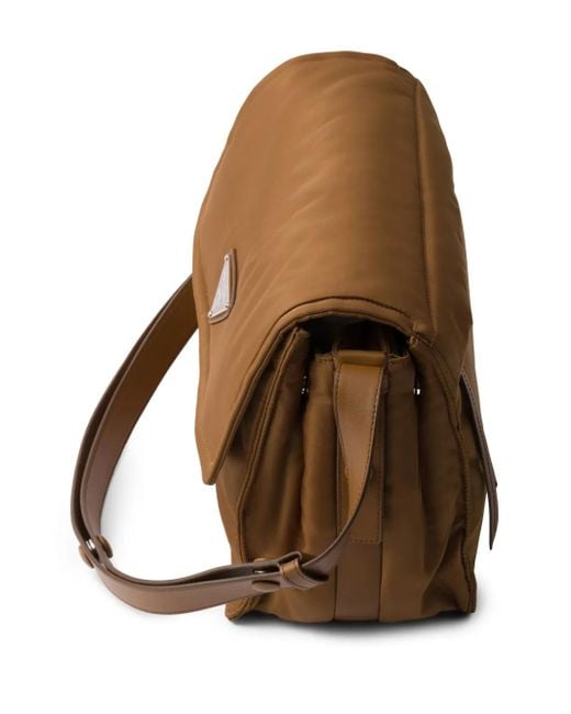 Prada Brown Medium Traveller Shoulder Bag
