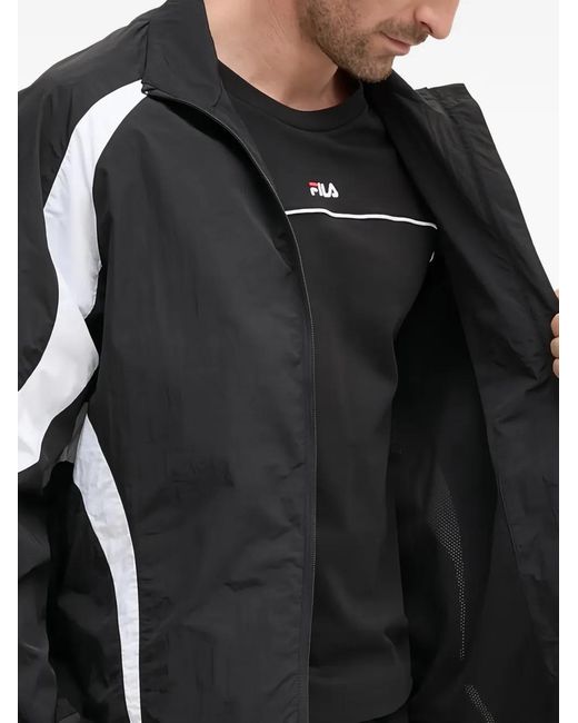 Fila Black Zip Stripe Jacket for men