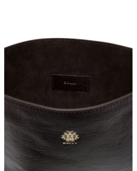 Sac Porté Épaule En Cuir Bally en coloris Black