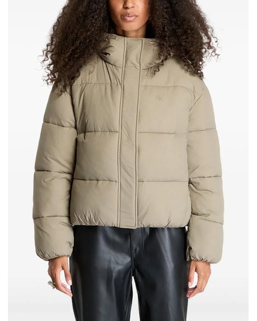 Calvin Klein Natural Logo-Print Jacket