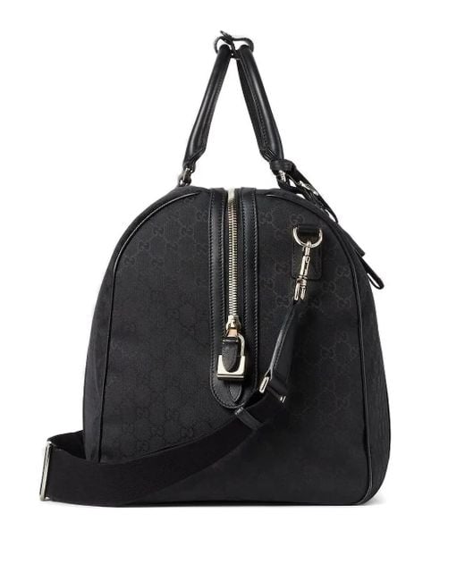 Gucci Black Monogram Holdall for men