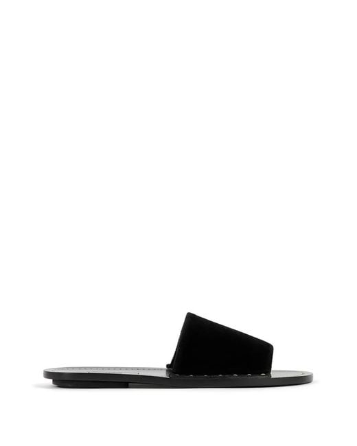 Totême Black Studded Detail Slides
