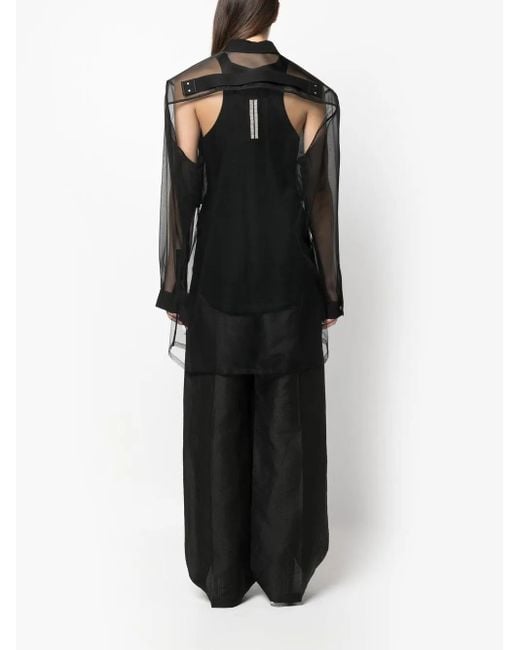 Rick Owens Black Fogpocket Jumbo Outershirt