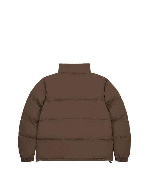 Iuter Brown Hooded Puff Jacket for men