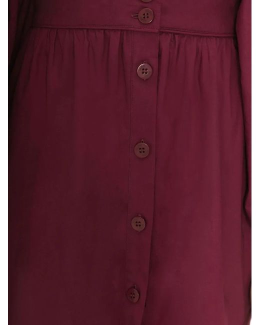 Abito Corto Con Maniche A Palloncino di Farm Rio in Purple