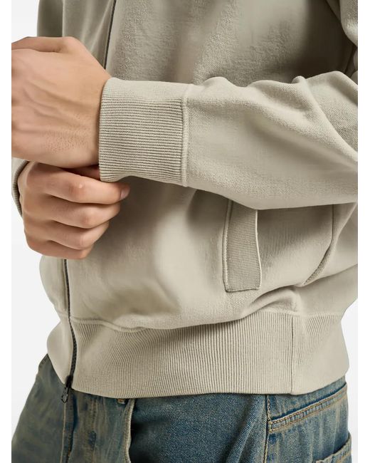 Stone Island Natural Compass-Patch Zip-Fastening Hoodie for men