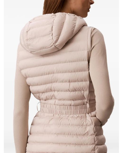 Chaleco Acolchado Con Capucha Calvin Klein de color Pink