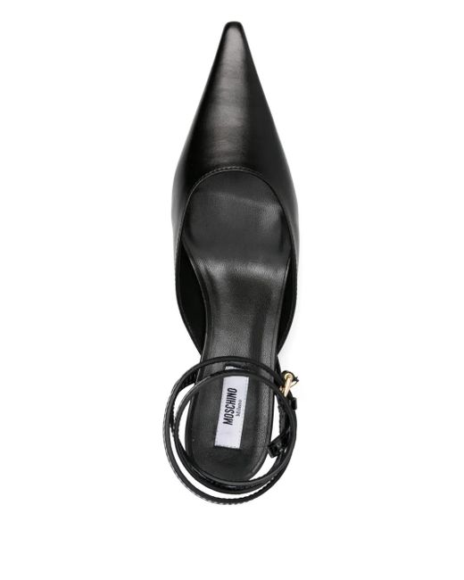 Moschino Black 40Mm Pointed-Toe Pumps