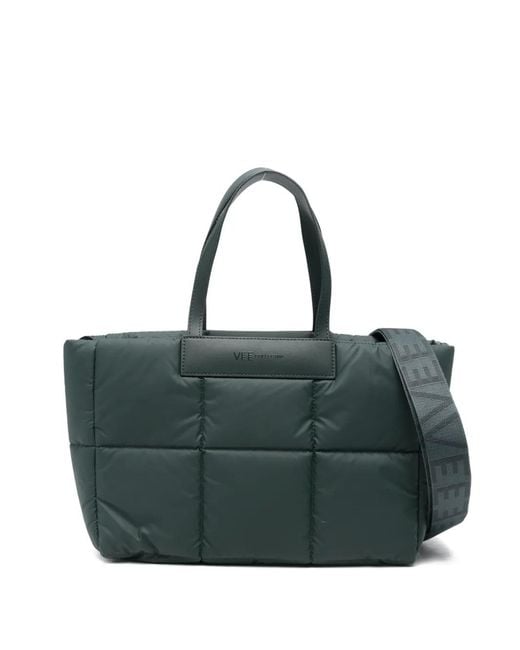 VEE COLLECTIVE Green Porter Marché Quilted Tote Bag