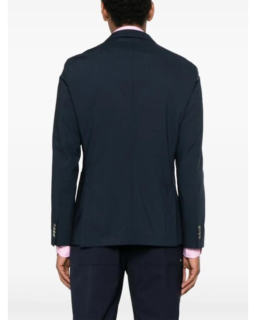 Boss Blue Double-Breasted Blazer for men
