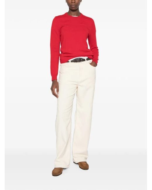 Bompard Red Crew-Neck Sweater