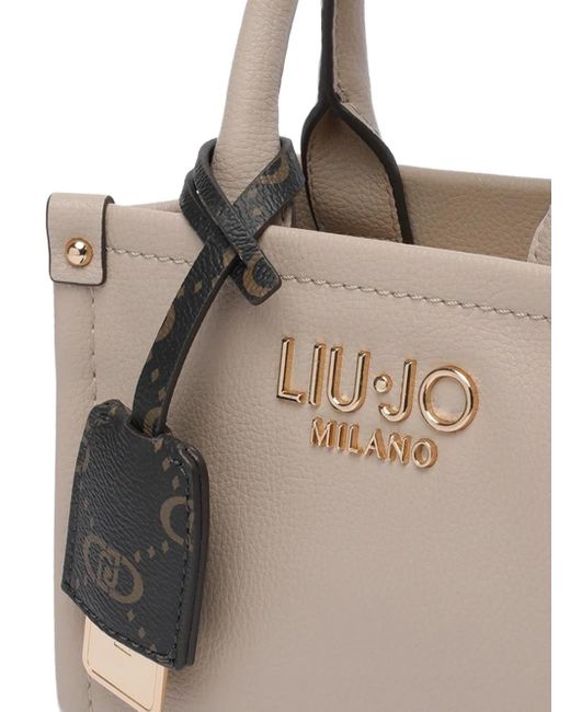 Liu Jo Top-handles Logo-charm Tote Bag Gray