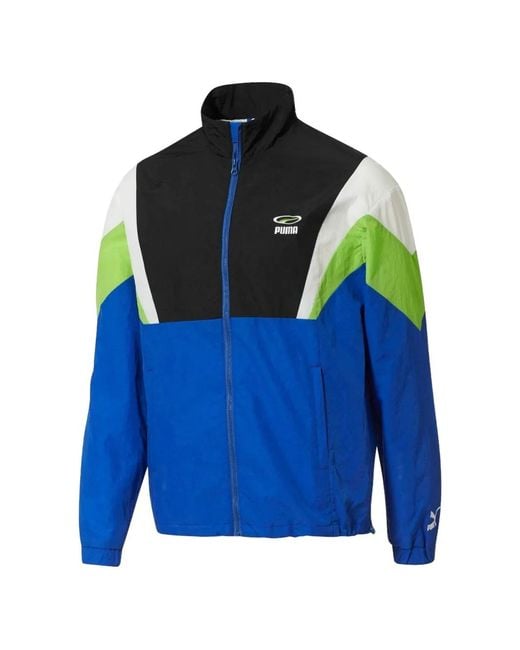 PUMA Blue 90S Retro Woven Jacket for men