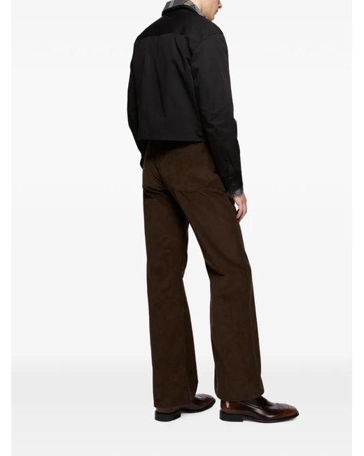 Acne Black Check-Collar Cropped Jacket