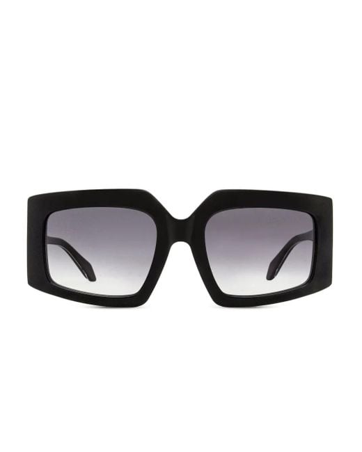Just Cavalli Black Logo-Plaque Sunglasses