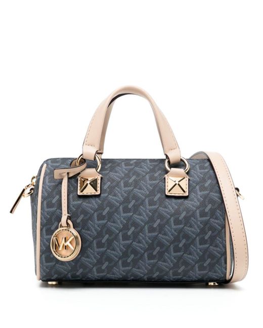 Michael Kors Small Grayson Duffle Crossbody Bag in Blue Lyst