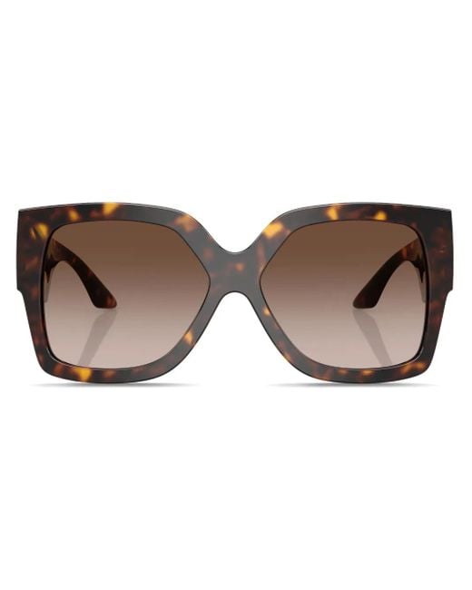 Versace メドゥーサ オーバーサイズ サングラス Brown