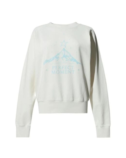 Perfect Moment White Logo Sweatshirt