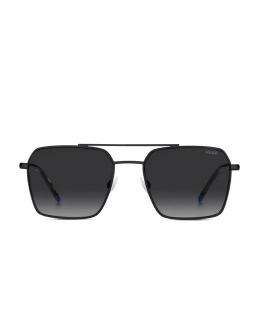 HUGO Black Square-Frame Sunglasses for men