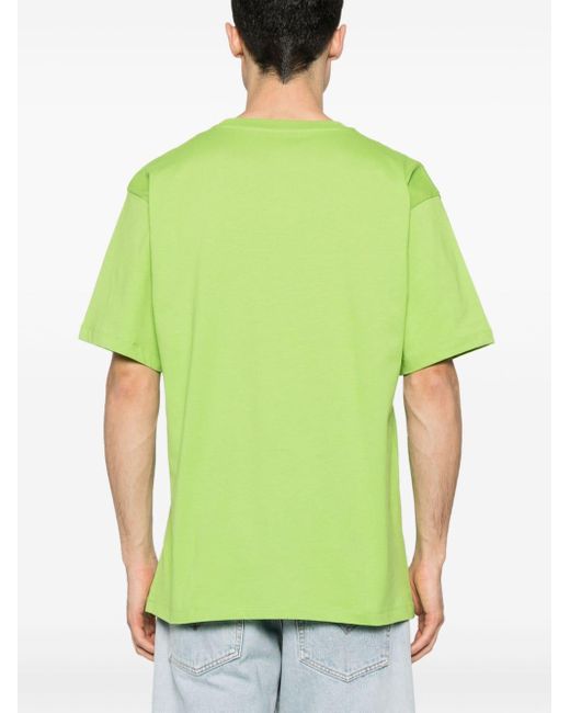 Rassvet (PACCBET) T-Shirt mit beflocktem Logo in Green für Herren