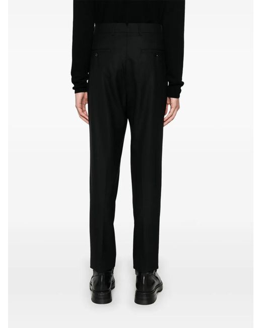 AMI Black Tailored Trousers for men