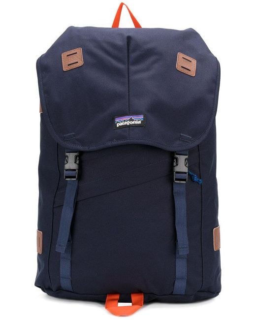 Patagonia Blue Drawstring Fastening Backpack for men