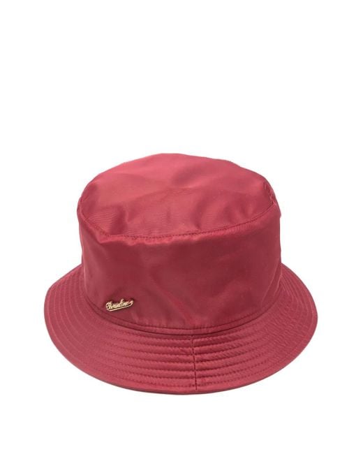 Borsalino Red Morgan Rain Bucket Hat