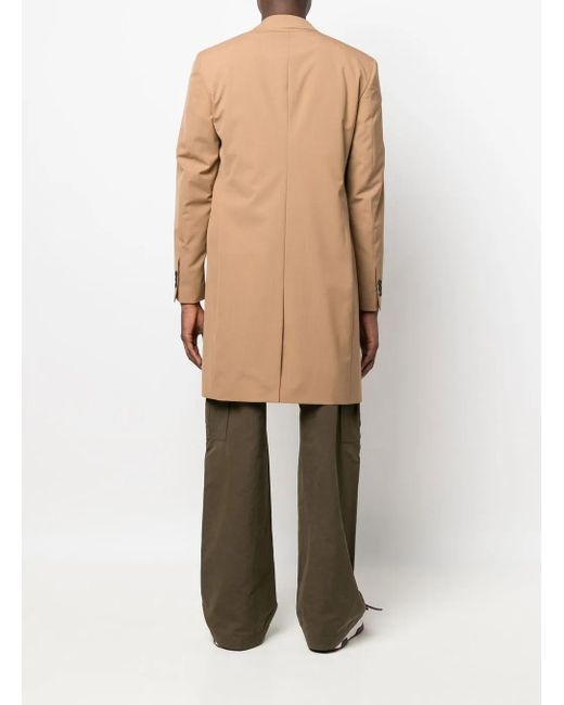Off-White c/o Virgil Abloh Natural Ponte Single-Breasted Slim-Fit Coat for men