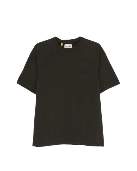 GALLERY DEPT. Black Logo-Detail Short-Sleeve T-Shirt