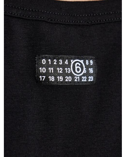MM6 by Maison Margiela Black Logo-Patch Vest for men