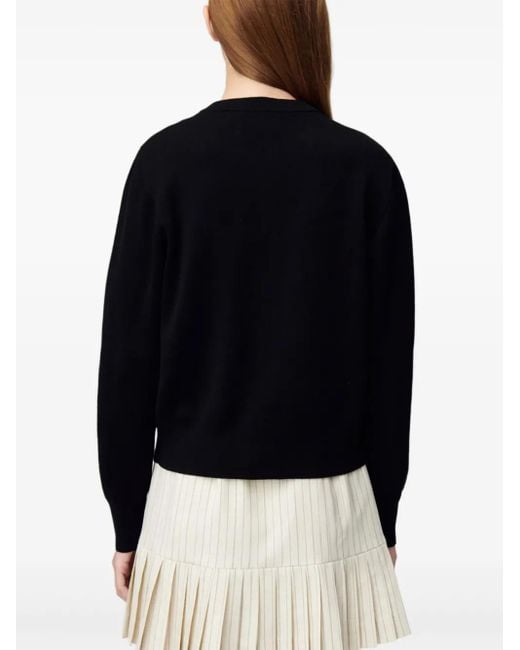 Claudie Pierlot Black Button-Up Cardigan