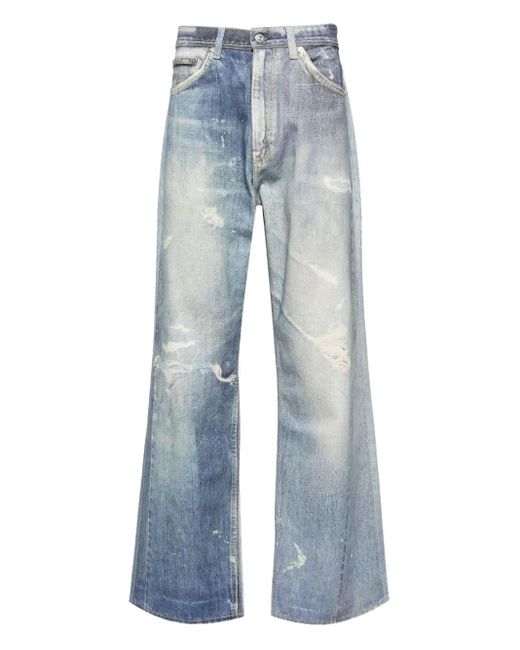 Our Legacy Blue Third Cut Printed Denim Jeans