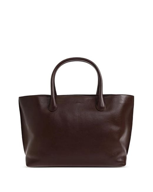 LIE STUDIO Metallic Grace Leather Tote Bag