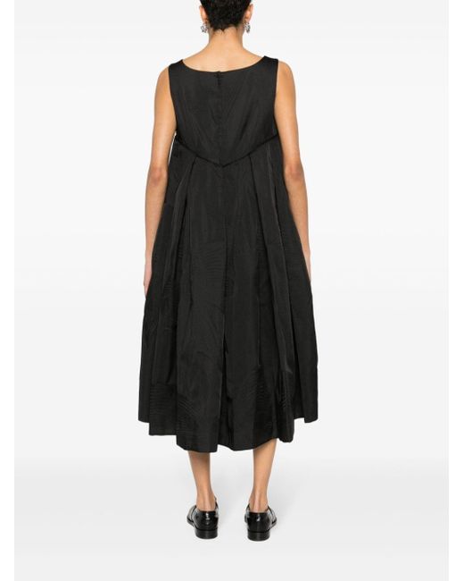 Comme des Garçons Black Patterned-jacquard Sleeveless Dress