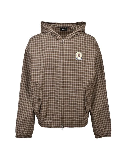 BREATH Gray Veste À Carreaux for men