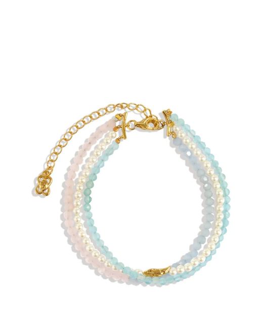 Ottoman Hands Metallic Bracelet De Perles Multi-Rangs