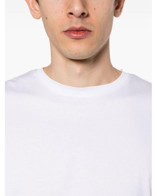 T-shirt en coton à logo brodé Peuterey pour homme en coloris White