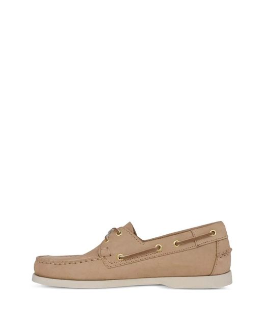 Sebago White Portland Flesh Out Boat Shoes for men