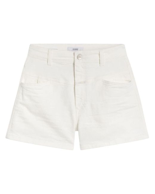 Closed Jocy-x Denim Shorts in het White
