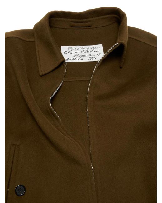 Acne Brown Zip-Front Jacket for men